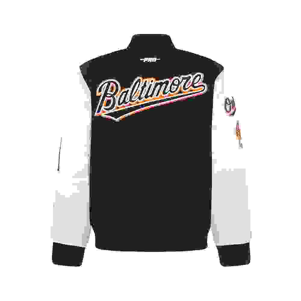 Pro Standard MLB Baltimore Orioles Classic Big Boys' Black Wool Varsity Jacket